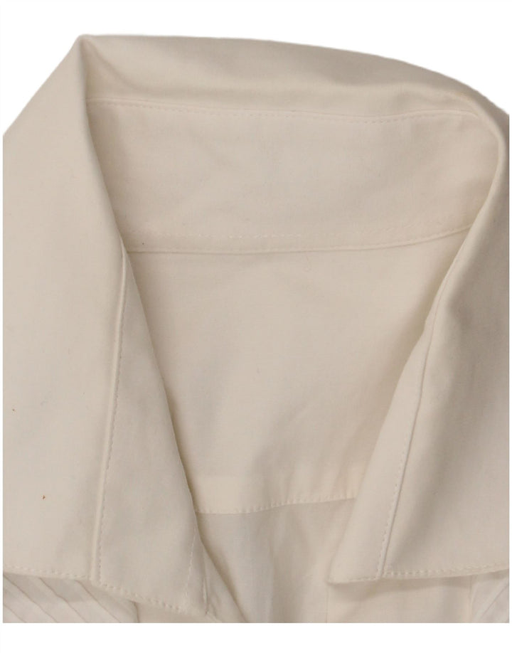 Vintage dameskjorte UK 14 Medium hvid bomuld