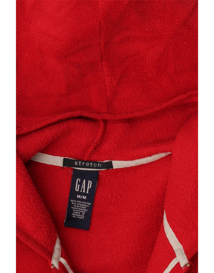 Gap Dame Stretch Hættejakke UK 14 Medium Rød Polyester