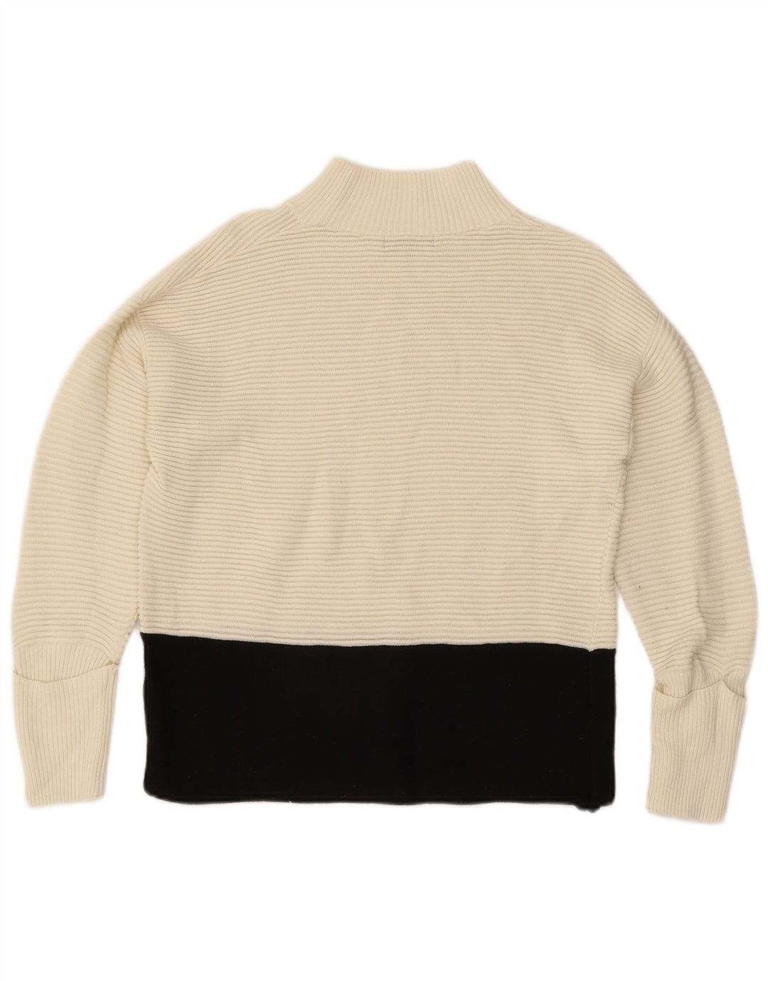 Marks & Spencer Dame Turtle Neck Jumper Sweater UK 12 Medium Off White