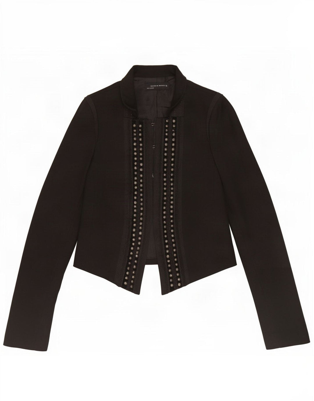 Zara Dame Blazer Jacket UK 12 Medium Sort Uld