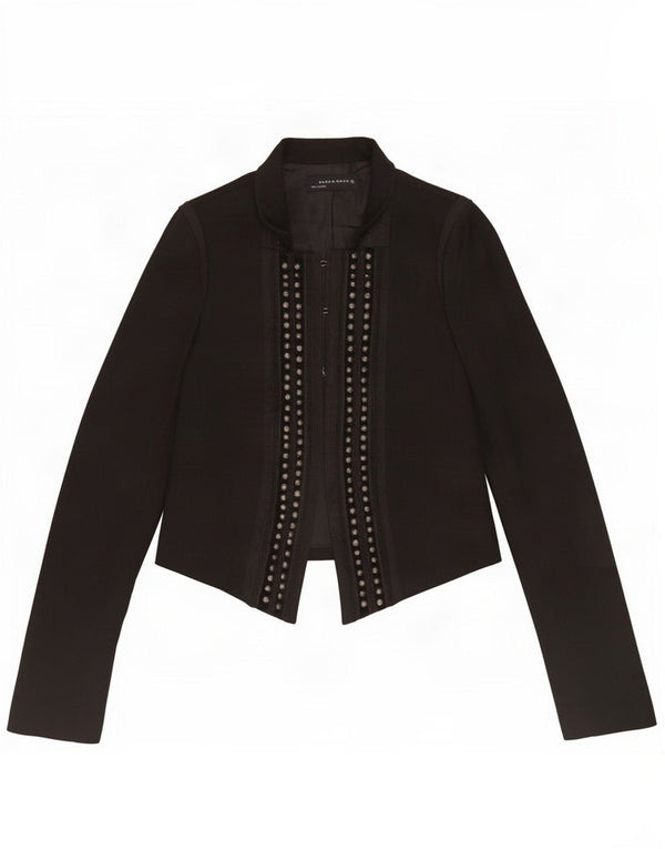 Zara Dame Blazer Jacket UK 12 Medium Sort Uld