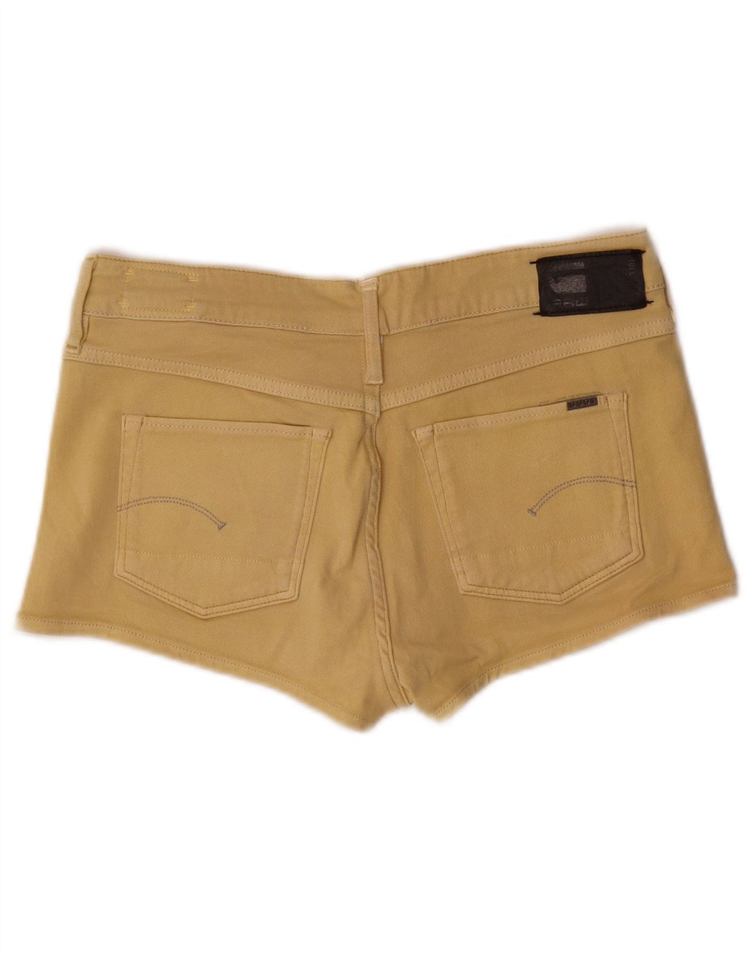 G-Star Womens 3301 Denim Hot Pants W26 Små gul bomuld