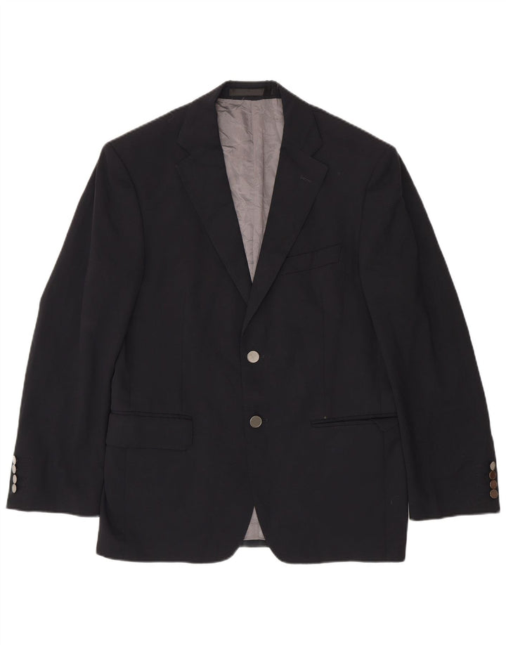Marks & Spencer Herre Short 2 Button Blazer Jacket EU 38 Medium Navy Blue