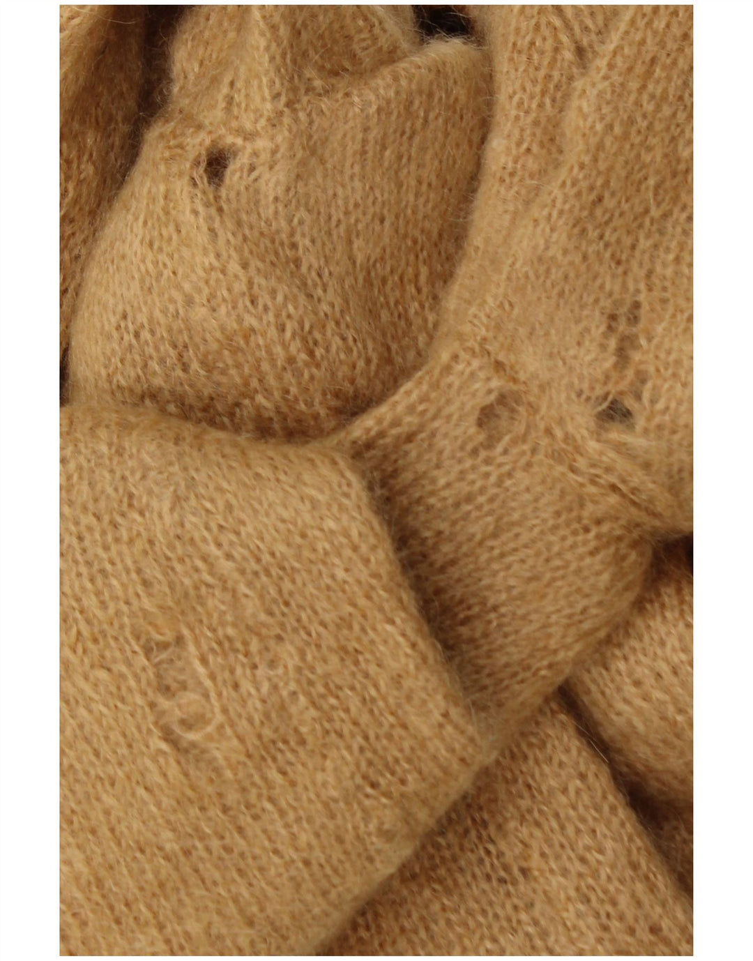 Vintage Kvinders Oversized Crop Wrap Cardigan Sweater UK 16 Large Beige