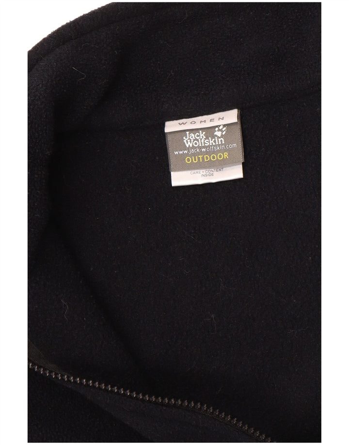 Jack Wolfskin Dame Liner Fleecejakke UK 18/20 XL Sort Polyester