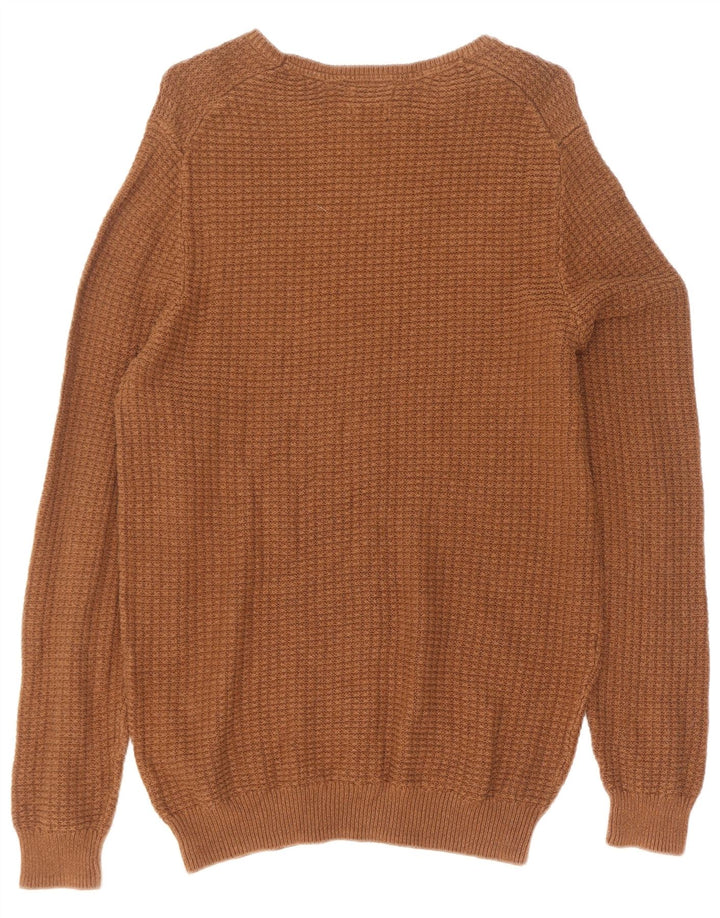 Massimo Dutti Herre sweater med rund hals XL brun bomuld