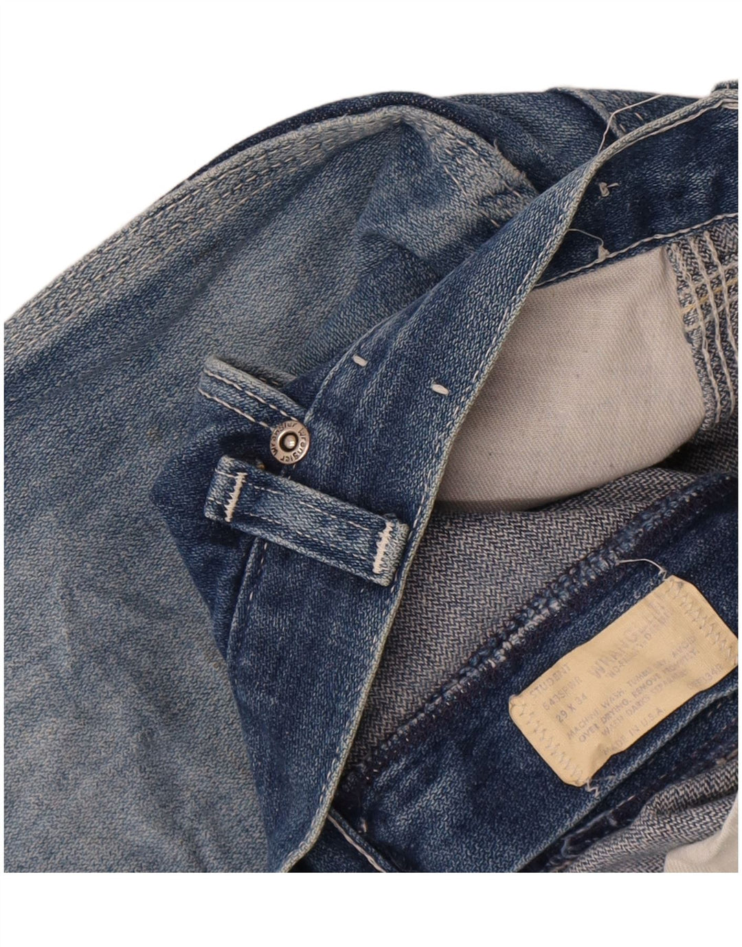 Wrangler Dames Distressed Denim Shorts W29 Medium Blue