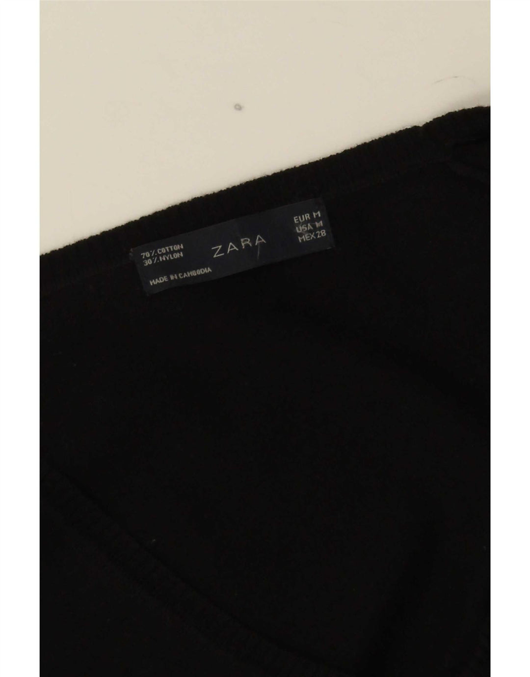 Zara Bolero Jumper UK 12 Medium Sort Bomuld