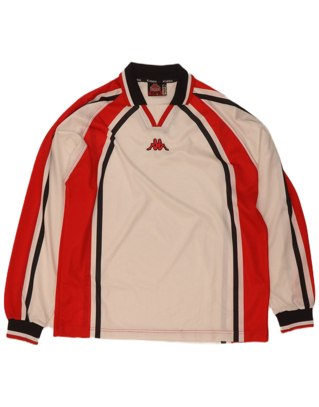 Kappa Herre Gara Top Langærmet XL Hvid Colourblock Polyester