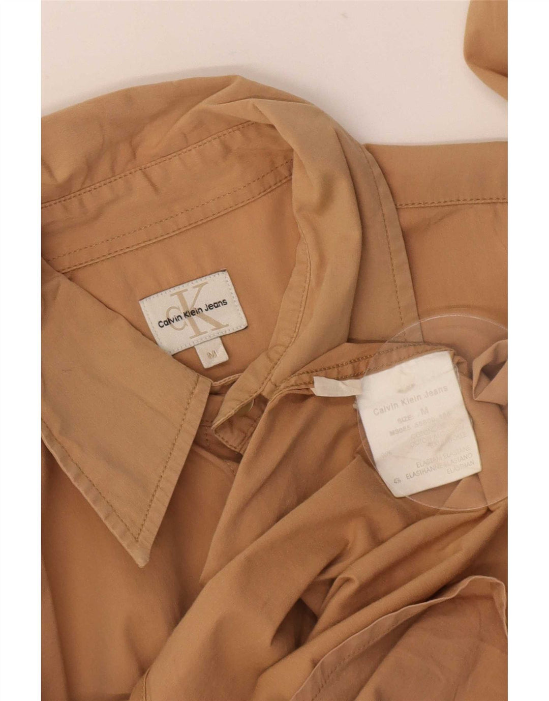 Calvin Klein Jeans Herreskjorte Medium Beige Bomuld