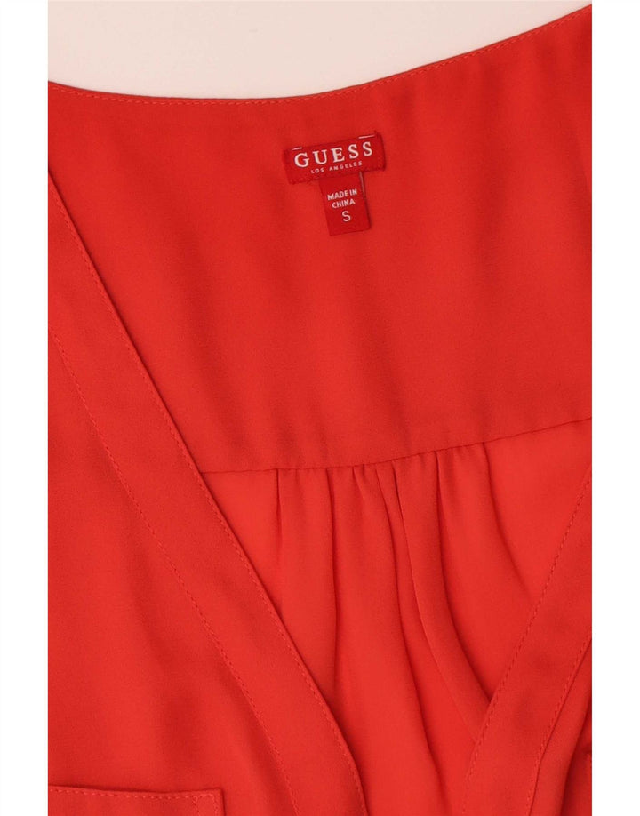 Guess Damevest Top UK 10 Lille Rød Polyester