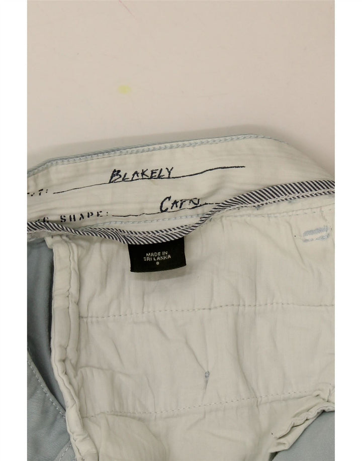 EDDIE BAUER Womens Blakely Fit Capri Trousers US 8 Medium W32 L20 Blue Vintage Eddie Bauer and Second-Hand Eddie Bauer from Messina Hembry 