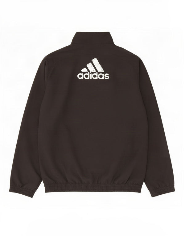 Adidas drenge grafisk træningsdragt topjakke 11-12 år sort polyester