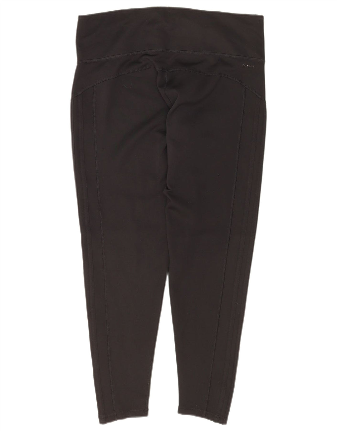 ADIDAS Womens Climalite Crop Leggings UK 16/18 Large Black Polyester