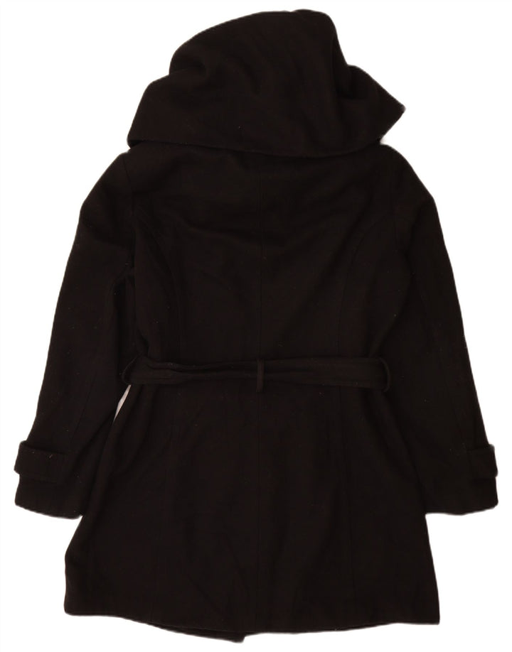 Zara Dame Overfrakke UK 20 2XL Sort Uld