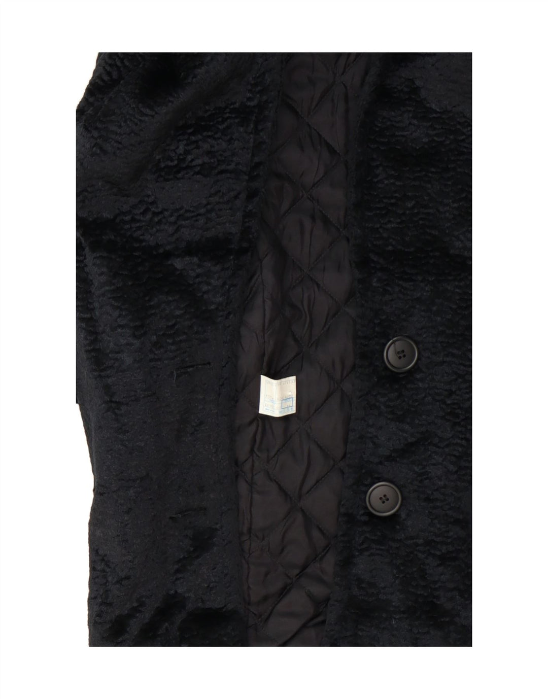 MASKA Womens Overcoat IT 44 Medium Black Viscose Vintage Maska and Second-Hand Maska from Messina Hembry 