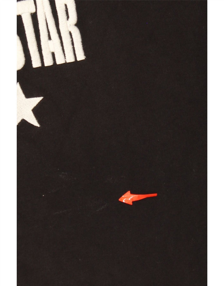 CONVERSE Womens All Star Graphic Sweatshirt Jumper UK 16 Large Black