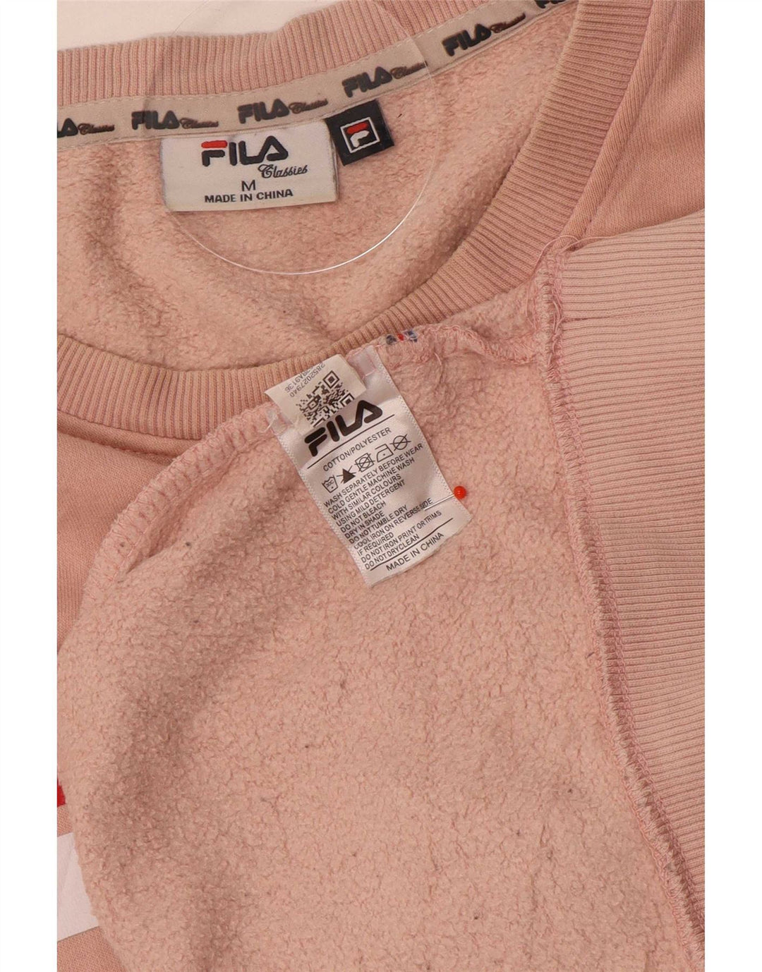 Fila Herre grafisk sweatshirt Jumper Medium Pink Bomuld