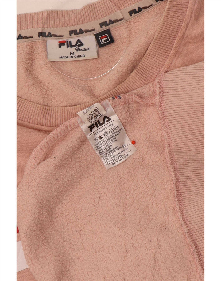 Fila Herre grafisk sweatshirt Jumper Medium Pink Bomuld