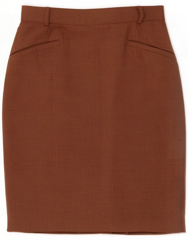 Aspesi Womens Pencil Skirt IT 44 Medium W27 Brun