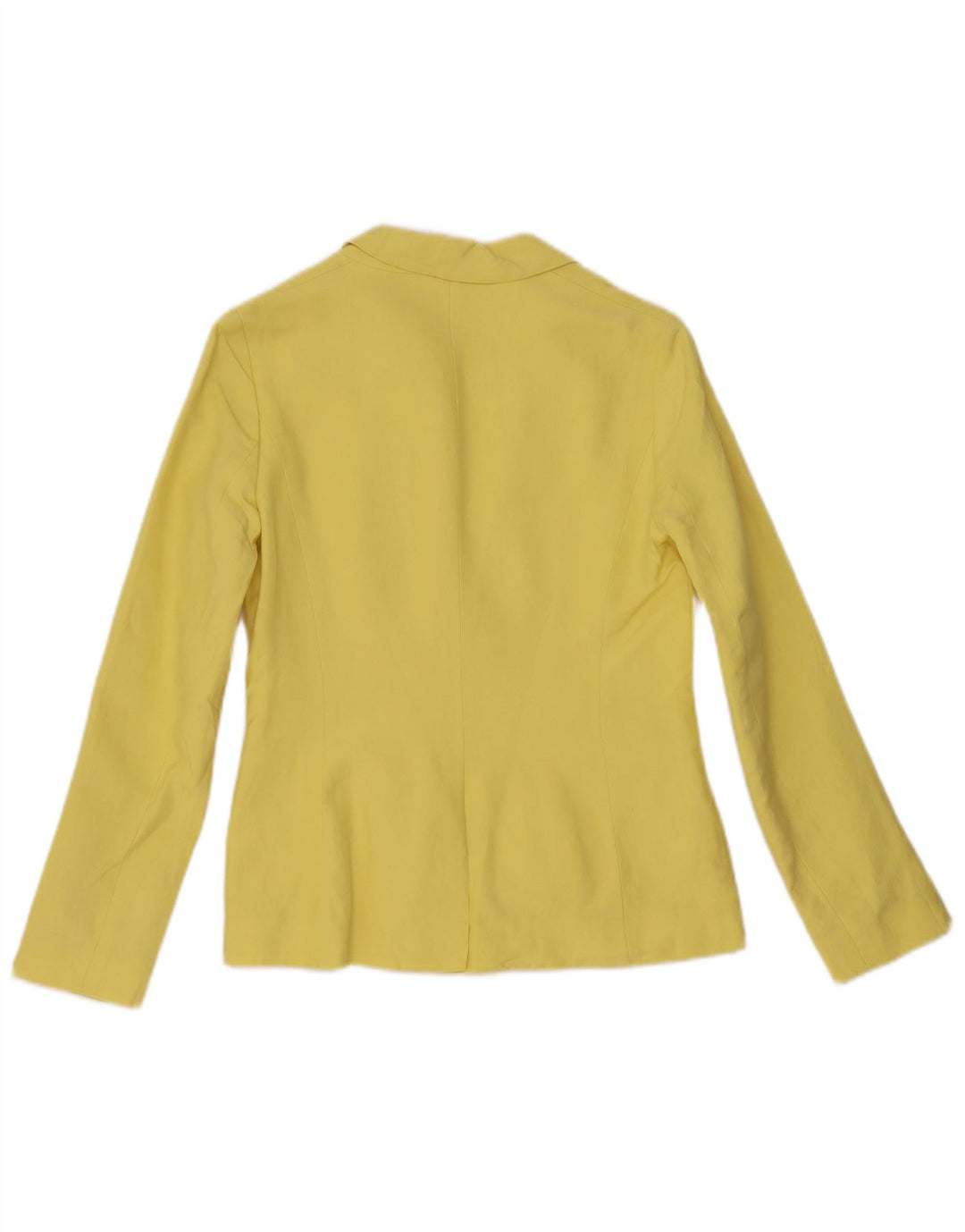 Hobbs Dame 1 Knap Blazer Jacket UK 8 Small Yellow Silk