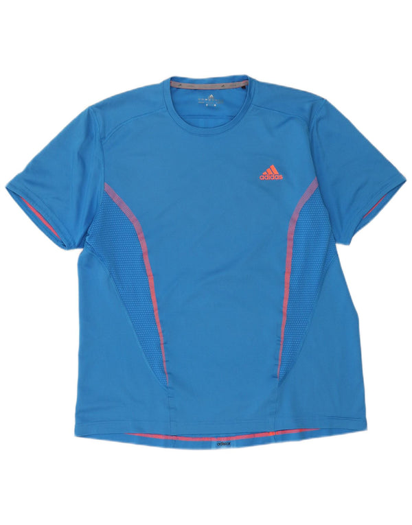 Adidas Herre T-Shirt Top Stor Blå Polyester