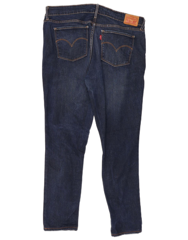 Levi's Womens 711 Skinny Jeans W32 L27 Blue Lyocell