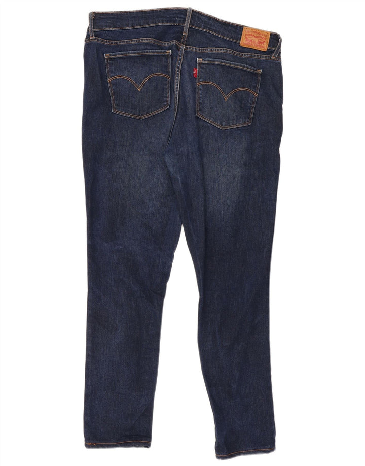 Levi's Dame 711 Skinny Jeans W32 L27 Blå Lyocell