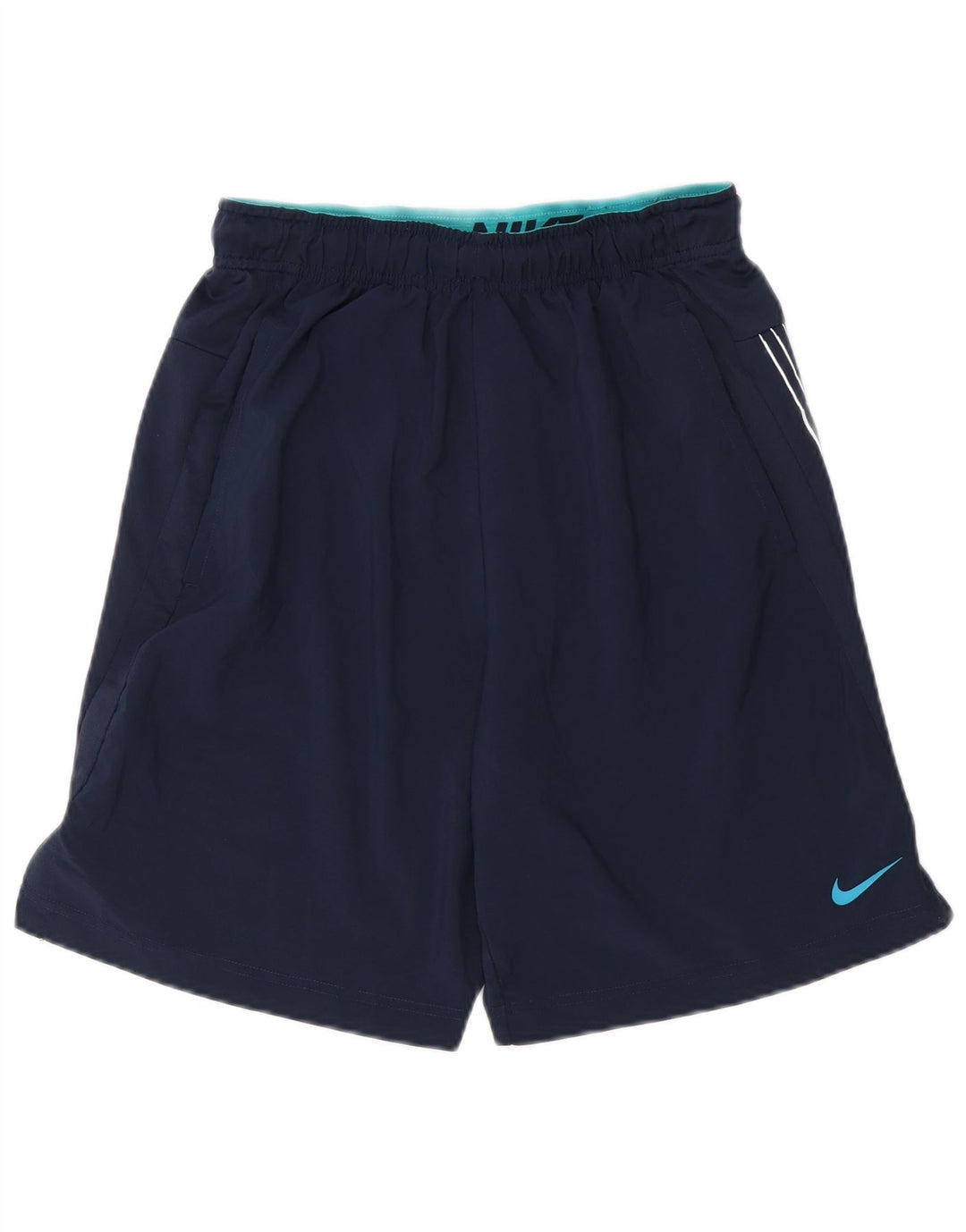 Nike Herre Dri Fit grafiske sportsshorts Små marineblå polyester