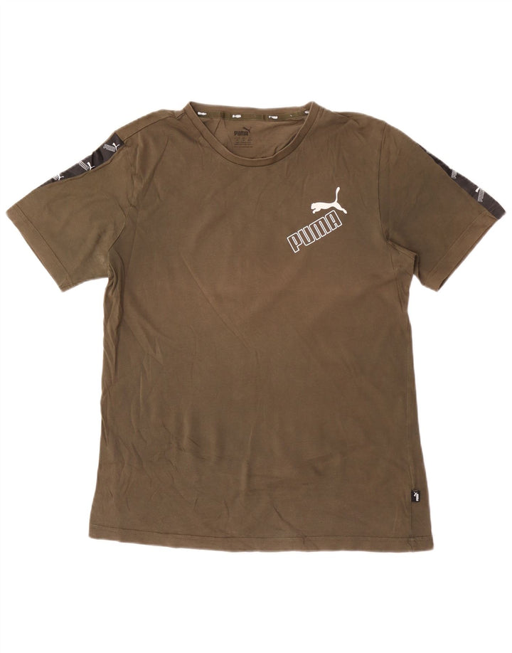 Puma Herre grafisk T-shirt Top Medium Khaki