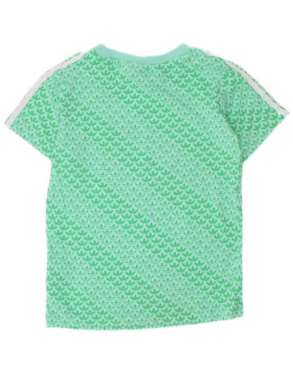Adidas drenge grafisk t-shirt top 2-3 år grøn bomuld