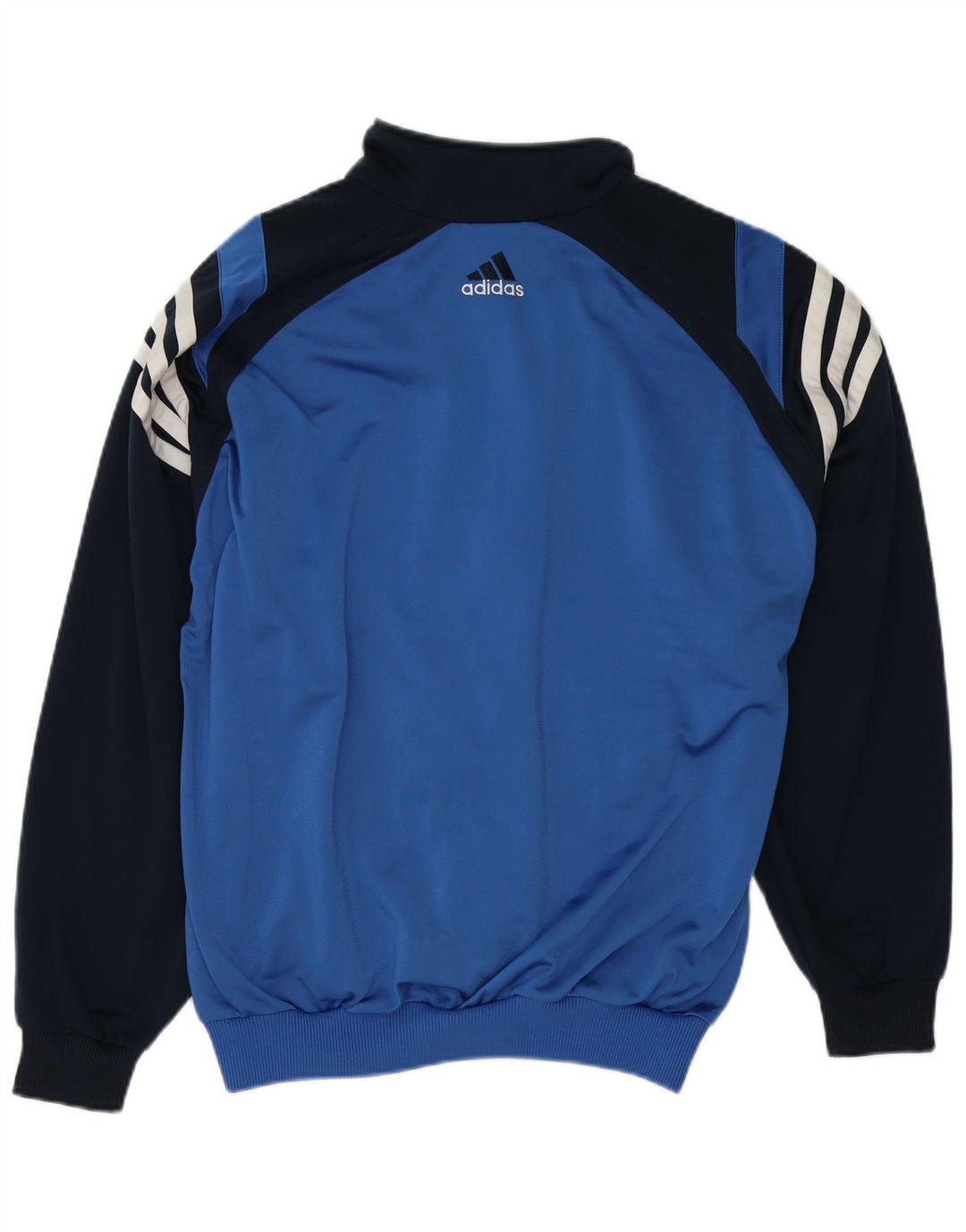 Adidas Træningsdragt til mænd Topjakke UK 38/40 Medium Blue Colourblock Polyester