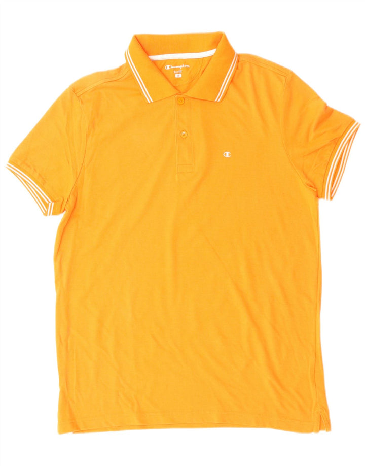 CHAMPION Herre Easy Fit Polo Shirt Medium Orange Bomuld