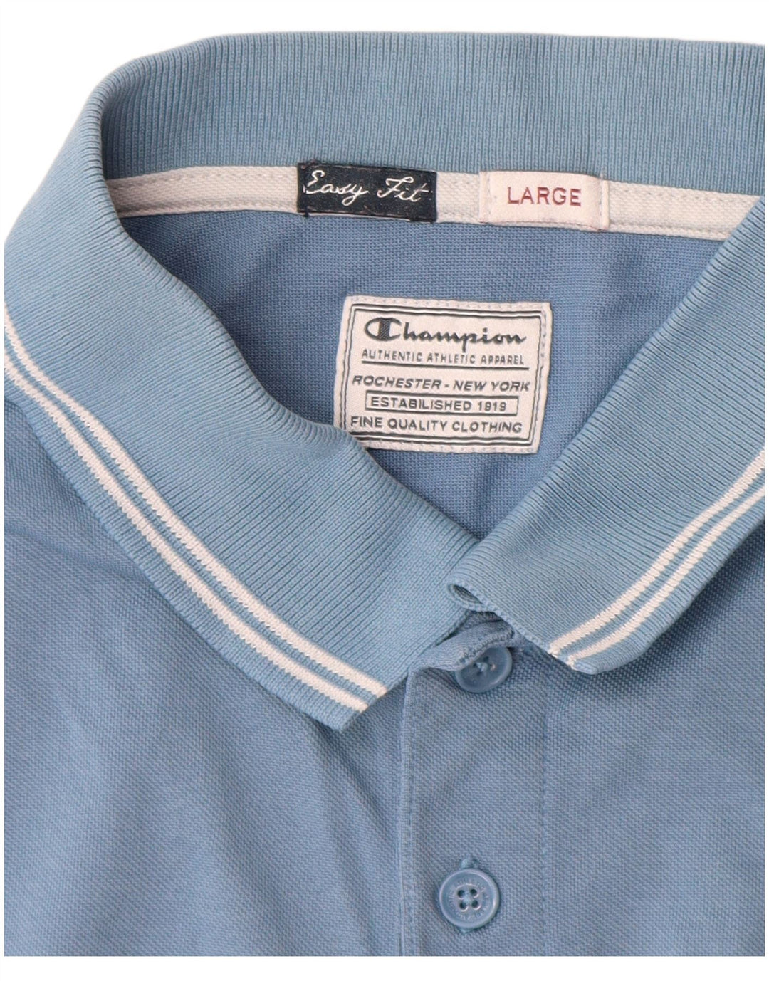 Champion Herre Easy Fit Polo Shirt Large Blue