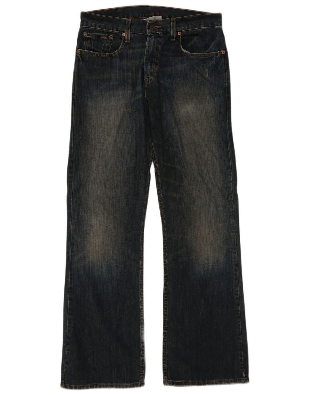 Levi's Dame 527 Bootcut Jeans W32 L32 Marineblå Bomuld