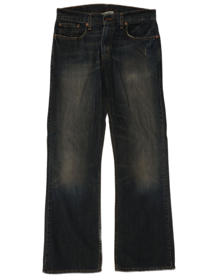 Levi's Dame 527 Bootcut Jeans W32 L32 Marineblå Bomuld