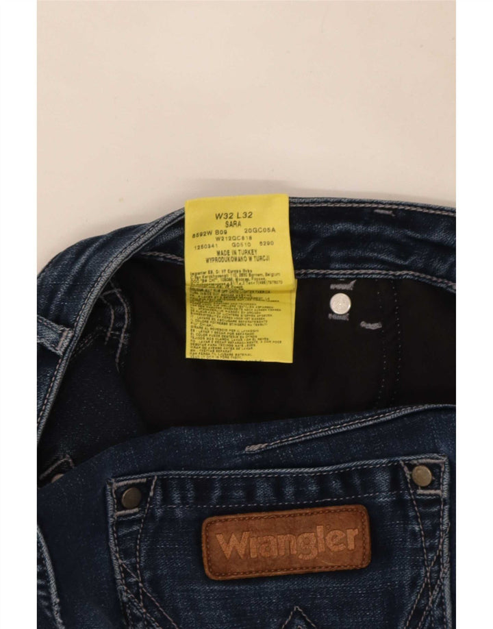 Wrangler Dame Sara Straight Jeans W32 L32 Blå Bomuld