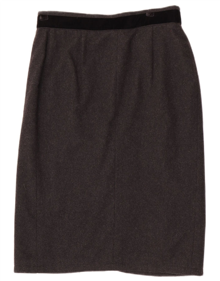 Luisa Spagnoli Dame Pencil Skirt IT 44 Medium W30 Grå Uld