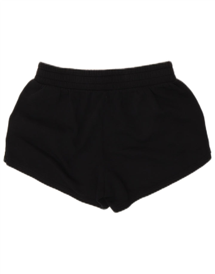 UNDER ARMOUR Womens Sport Shorts UK 10 Small  Black Cotton