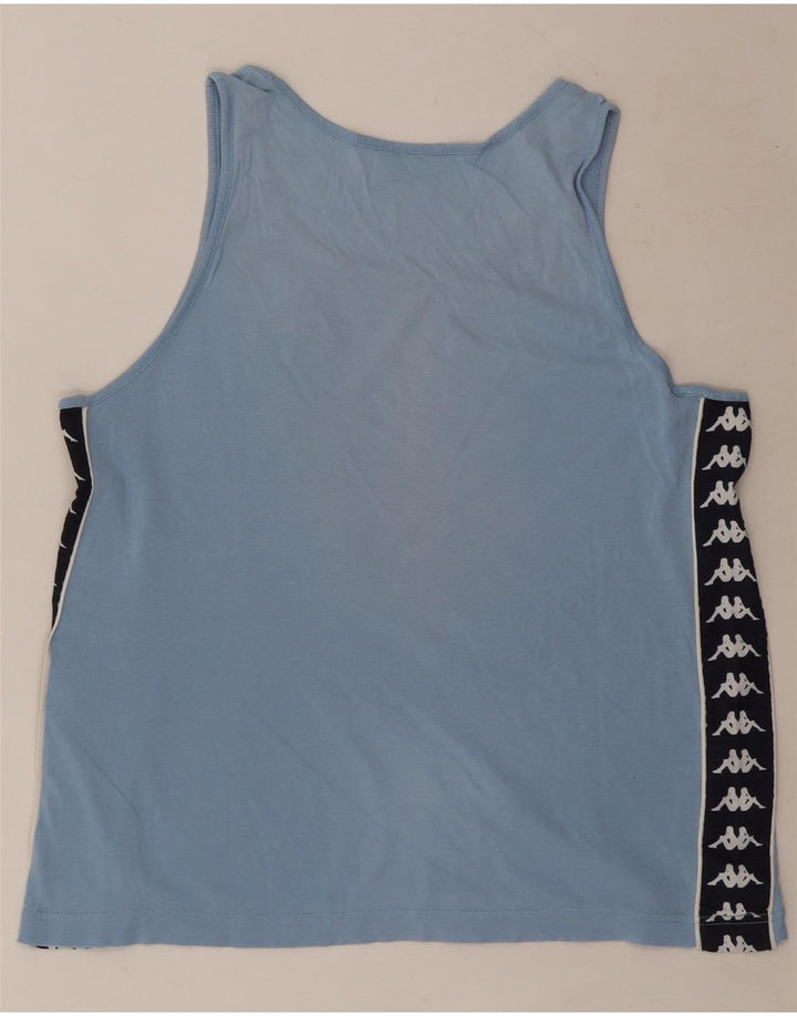 Kappa Herre Grafisk Vest Top Stor Blå Colourblock