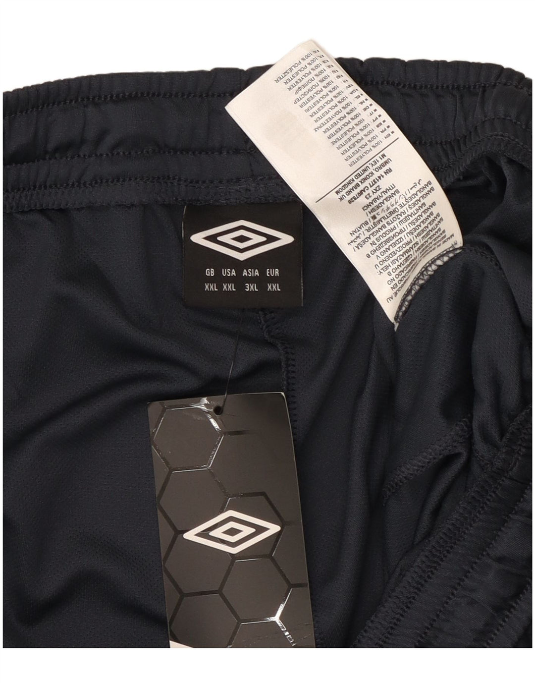 UMBRO Sportshorts til mænd 2XL marineblå geometrisk polyester