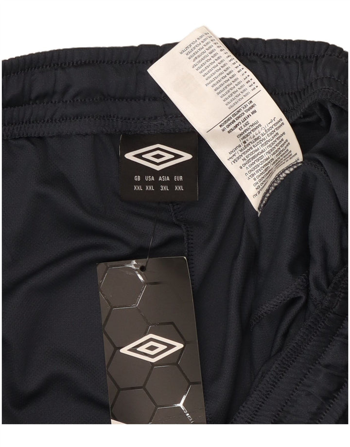 UMBRO Sportshorts til mænd 2XL marineblå geometrisk polyester