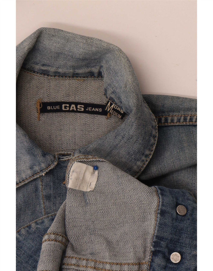 Gas Dame denimjakke UK 12 Medium Blue Cotton