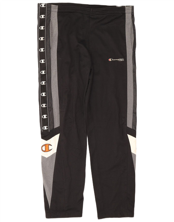 Champion Herre grafisk træningsdragt Bukser Medium Sort Colourblock Polyester