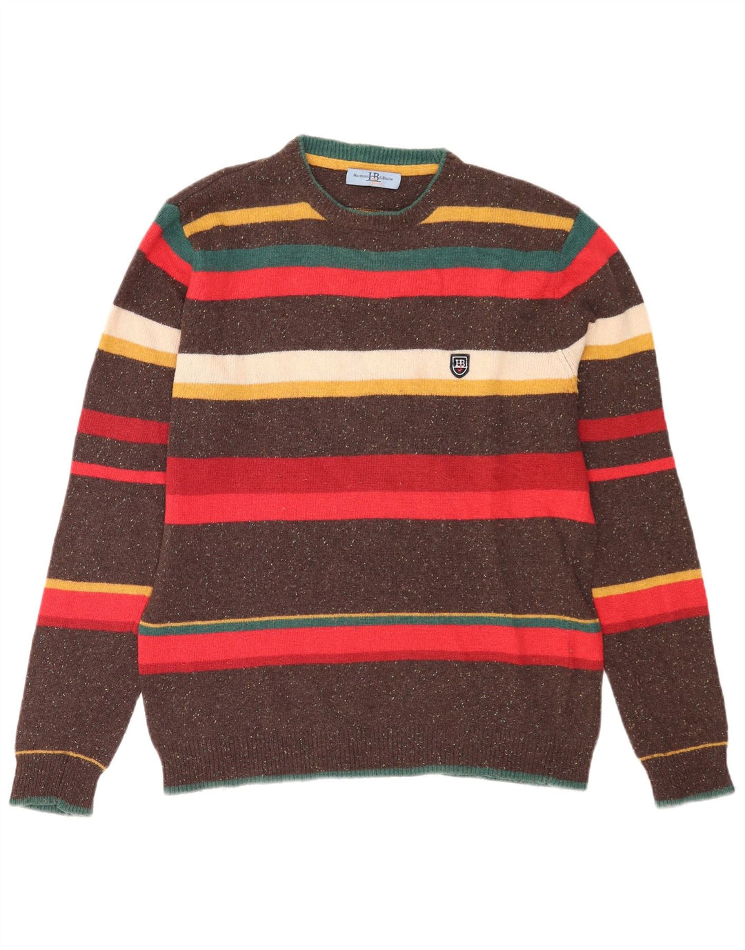 Harmont & Blaine mænds rund hals sweater XL flerfarvet stribet