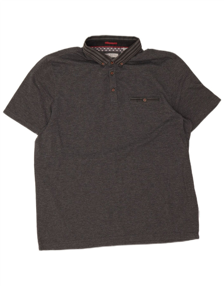Ted Baker Herre poloskjorte str. 6 2XL Grå polyester