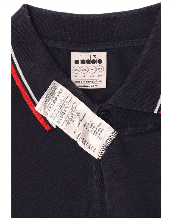 Diadora herre poloshirt 2XL marineblå bomuld