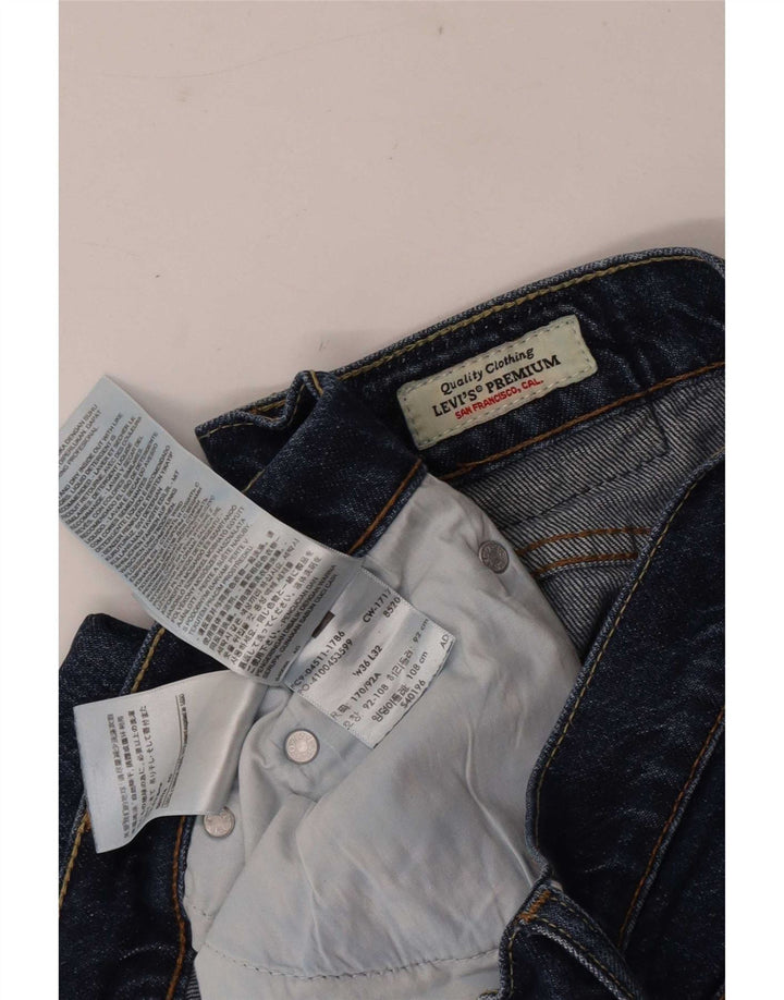 Levi's Straight Jeans til mænd W36 L32 blå bomuld