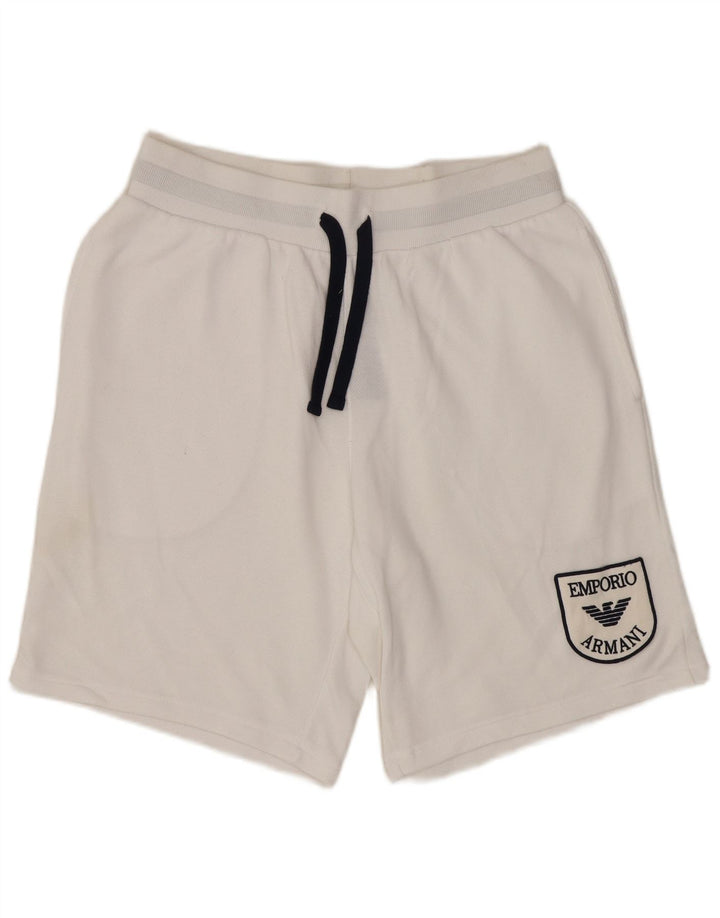 EMPORIO ARMANI Sportshorts til mænd Medium hvid bomuld