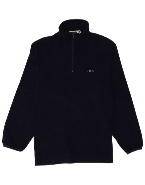 FILA Fleece Jumper med lynlås til mænd Lille marineblå polyester